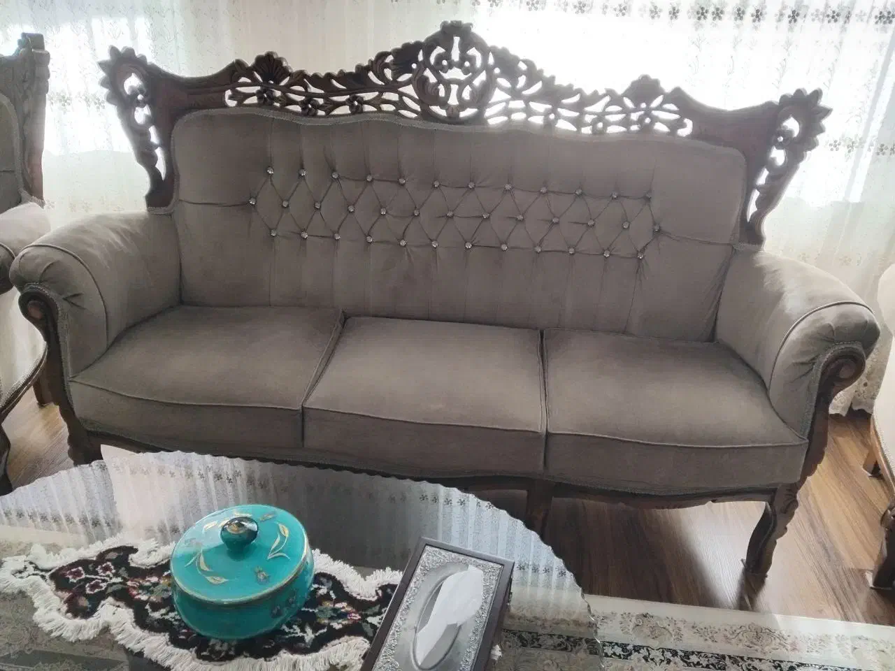 مبل استیل سلطنتی تمیز|مبلمان خانگی و میز عسلی|قائمشهر, |دیوار