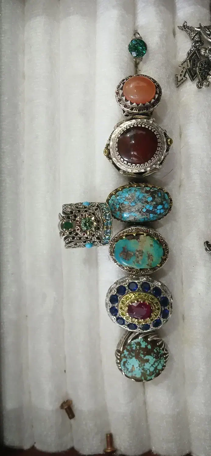 انگشتر نقره فیروزه مردانه|جواهرات|مشهد, کوی المهدی|دیوار