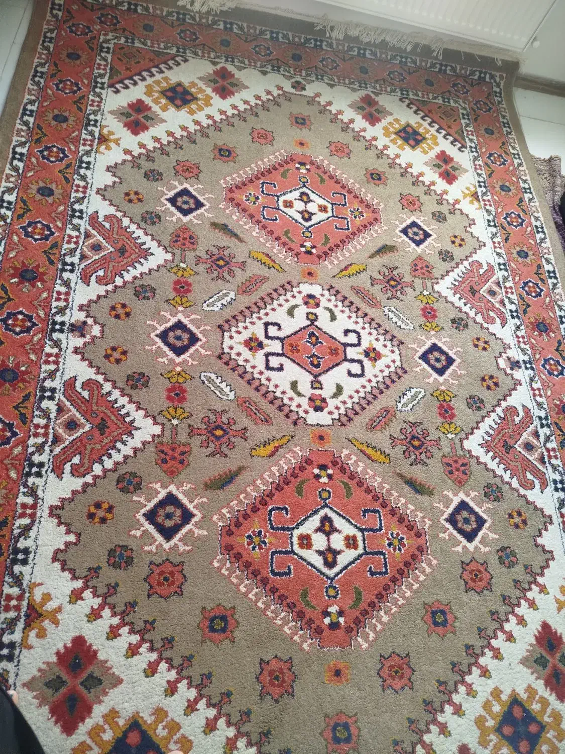 یک جفت فرش ماشینی طرح سنتی|فرش|سهند, |دیوار