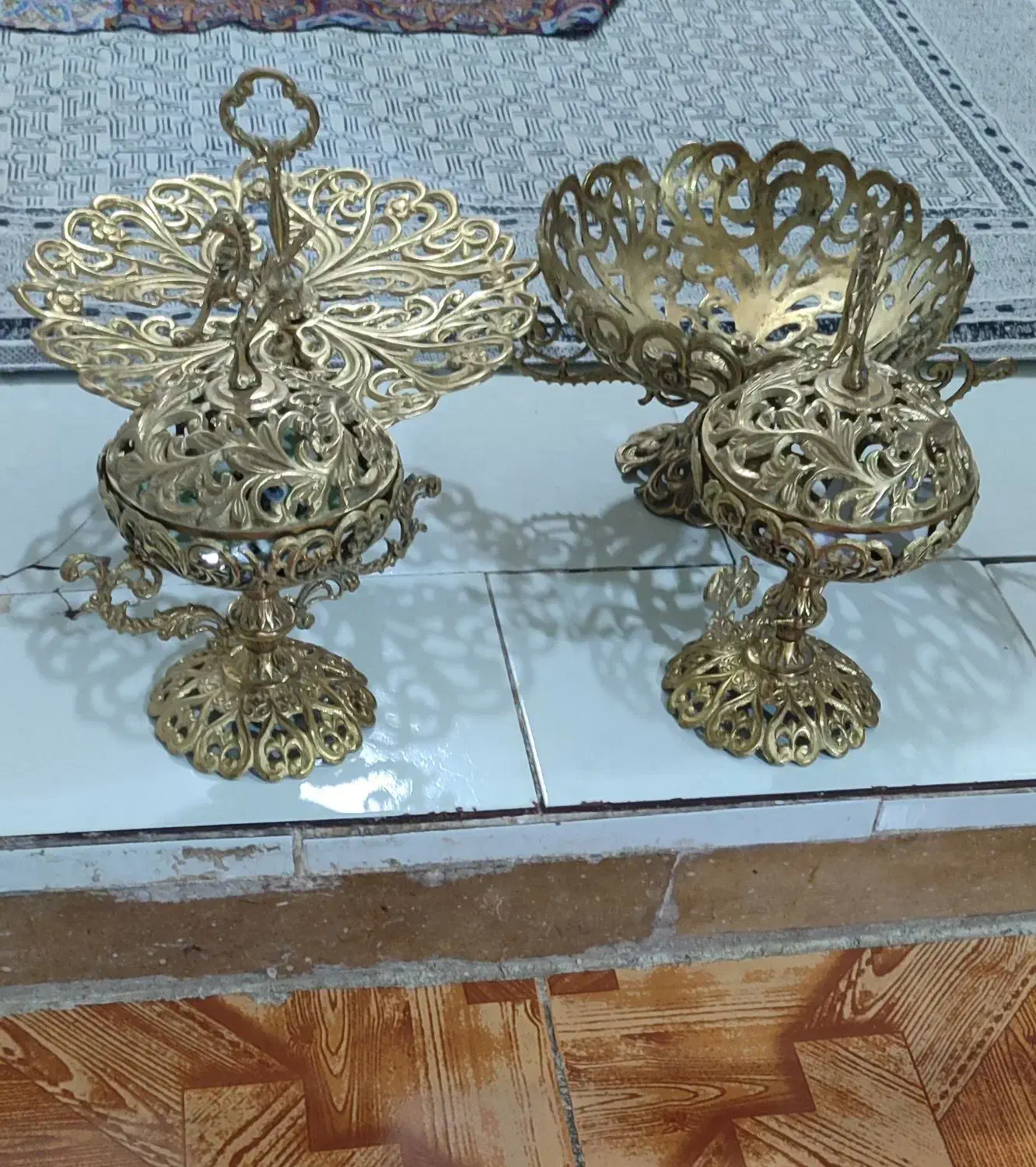 میوه خوری شیرینی خوری و شوکولات خوری برنز|ظروف سرو و پذیرایی|اراک, |دیوار