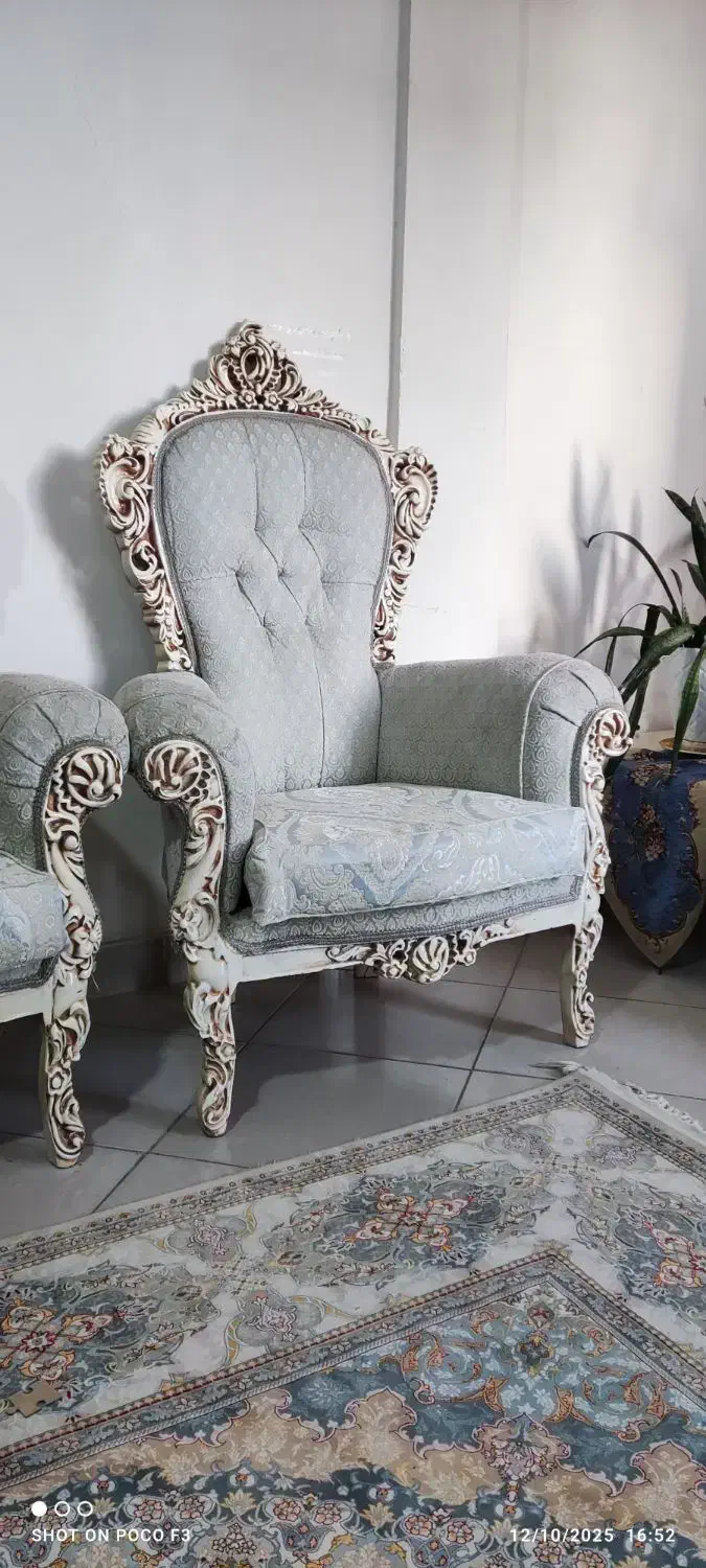 مبل سلطنتی جنس عالی میز تلویزیون اشانتیون.فرش جداگ|مبلمان خانگی و میز عسلی|دماوند, گیلاوند|دیوار