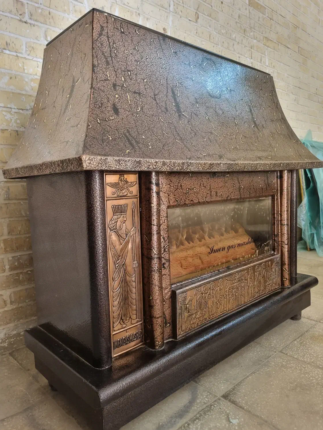 بخاری شومینه گازی|بخاری، هیتر، شومینه|تفت, |دیوار