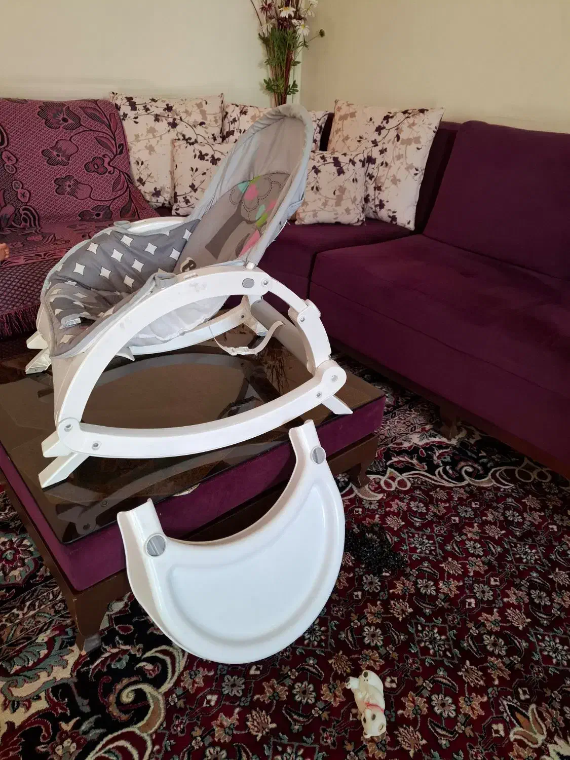 نی نی لای لای سه کاره و روروئک|تخت و صندلی بچه|شیراز, گلشن|دیوار