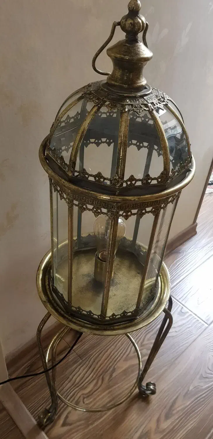 آباژور مراکشی با لامپ ادیسونی|چراغ خواب و آباژور|تهران, جنت‌آباد جنوبی|دیوار