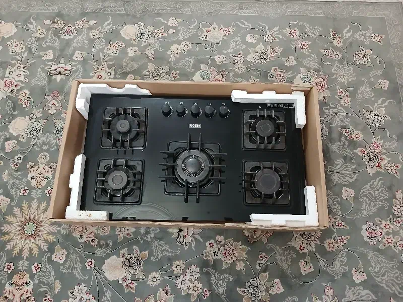 اجاق گازشیشه ای پنج شعله سیبن سالم|اجاق گاز و لوازم برقی پخت‌وپز|رباط‌کریم, رباط‌کریم|دیوار