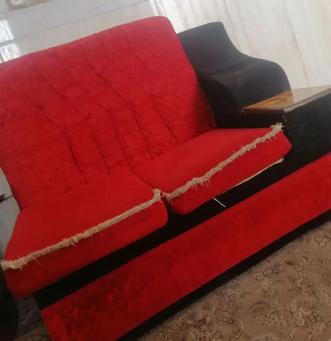 مبل کارکرده 4نفره|مبلمان خانگی و میز عسلی|مهریز, |دیوار