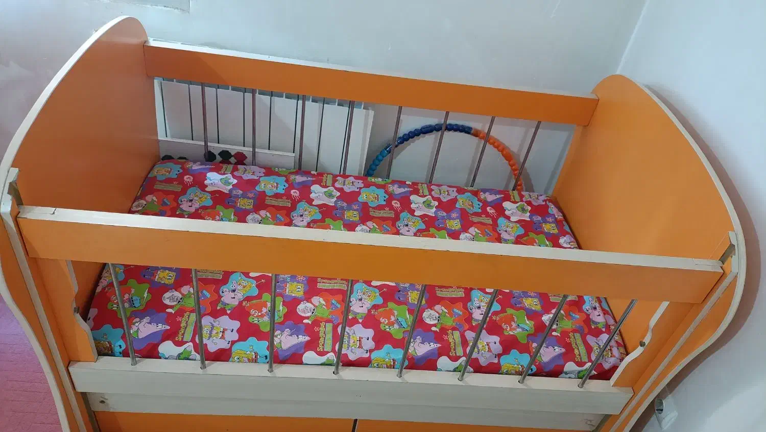 تخت کودک رنگ اسپرت،مناسب دختریاپسرتا۸سال،بدون تشک|تخت و سرویس خواب|پاکدشت, شهرک امام رضا|دیوار