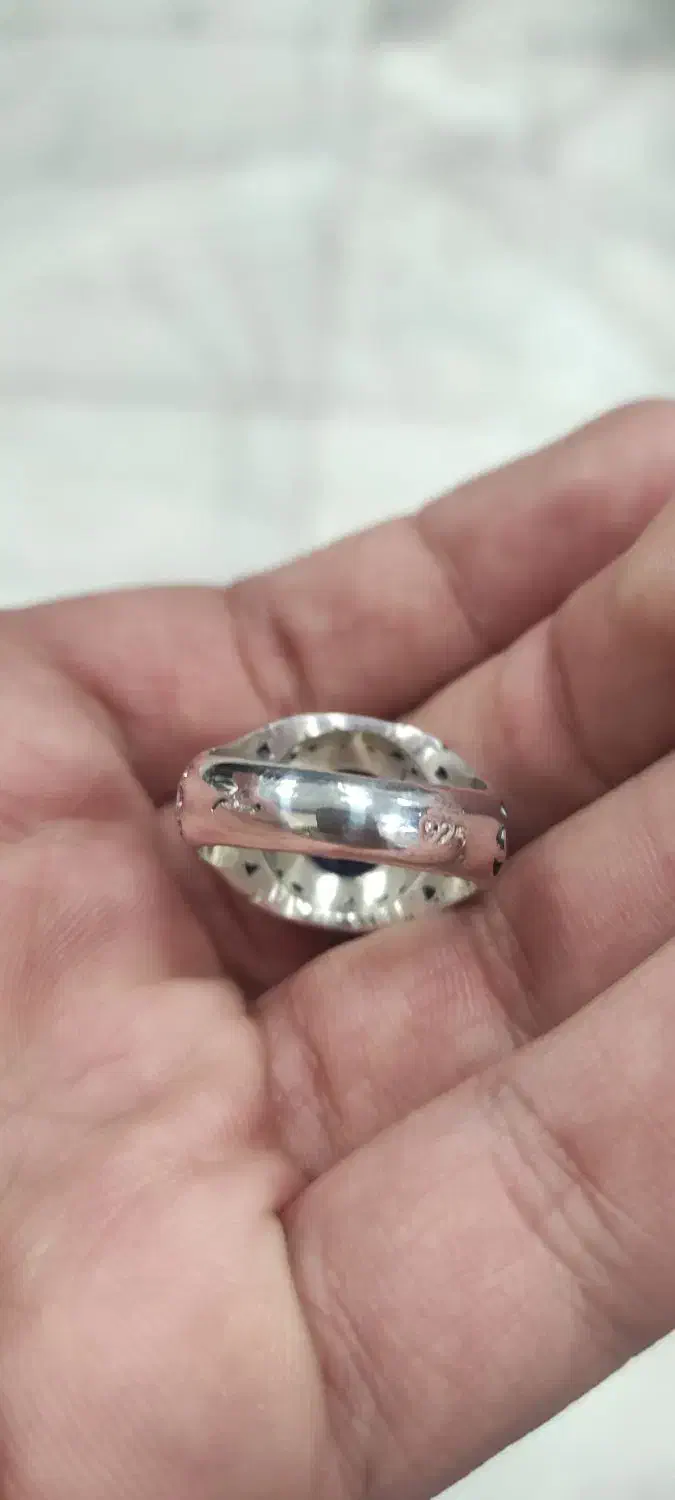 انگشتر یاقوت کبود دست ساز|جواهرات|فلاورجان, |دیوار