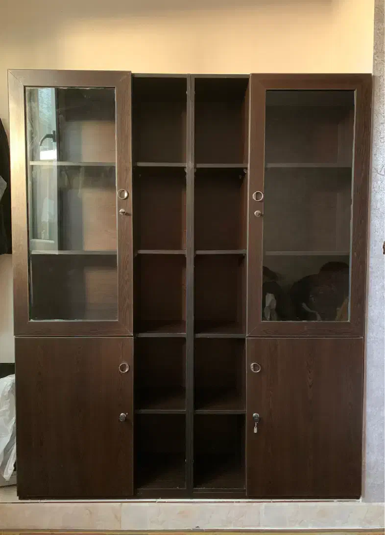 کمد کتابخانه و ویترین|کتابخانه، شلف، قفسههای دیواری|کاشان, شمس آبادی|دیوار