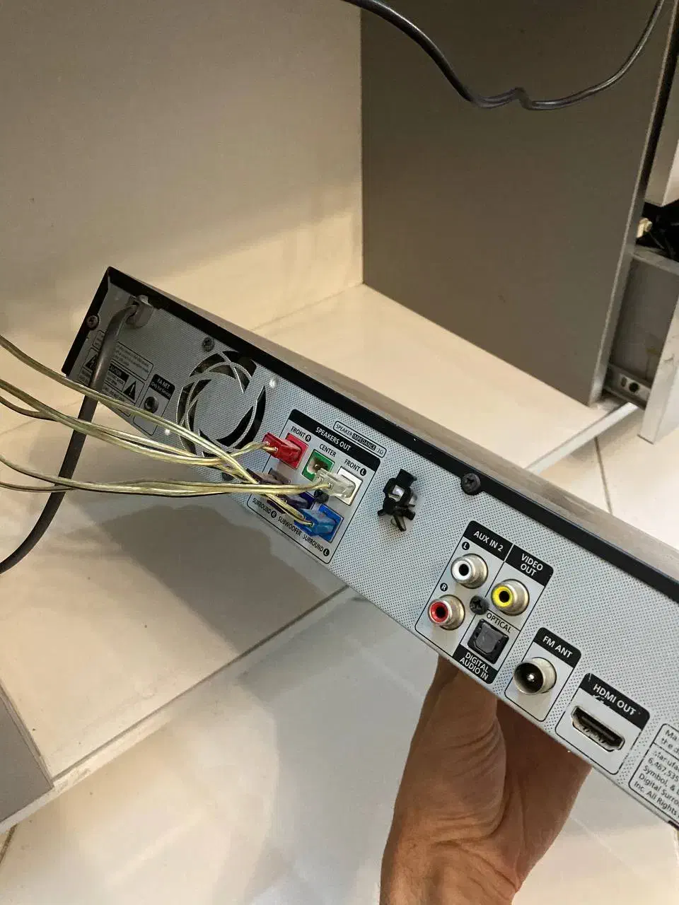 سینمای خانگی سامسونگ HT-F456K ۵ اسپیکر و ساب ووفر|سیستم صوتی خانگی|تهران, مدائن|دیوار