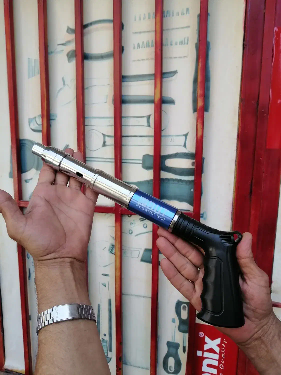 تفنگ میخکوب عصایی/میخ کوب تمام استیل اصل|ابزارآلات|اصفهان, کشاورزی|دیوار