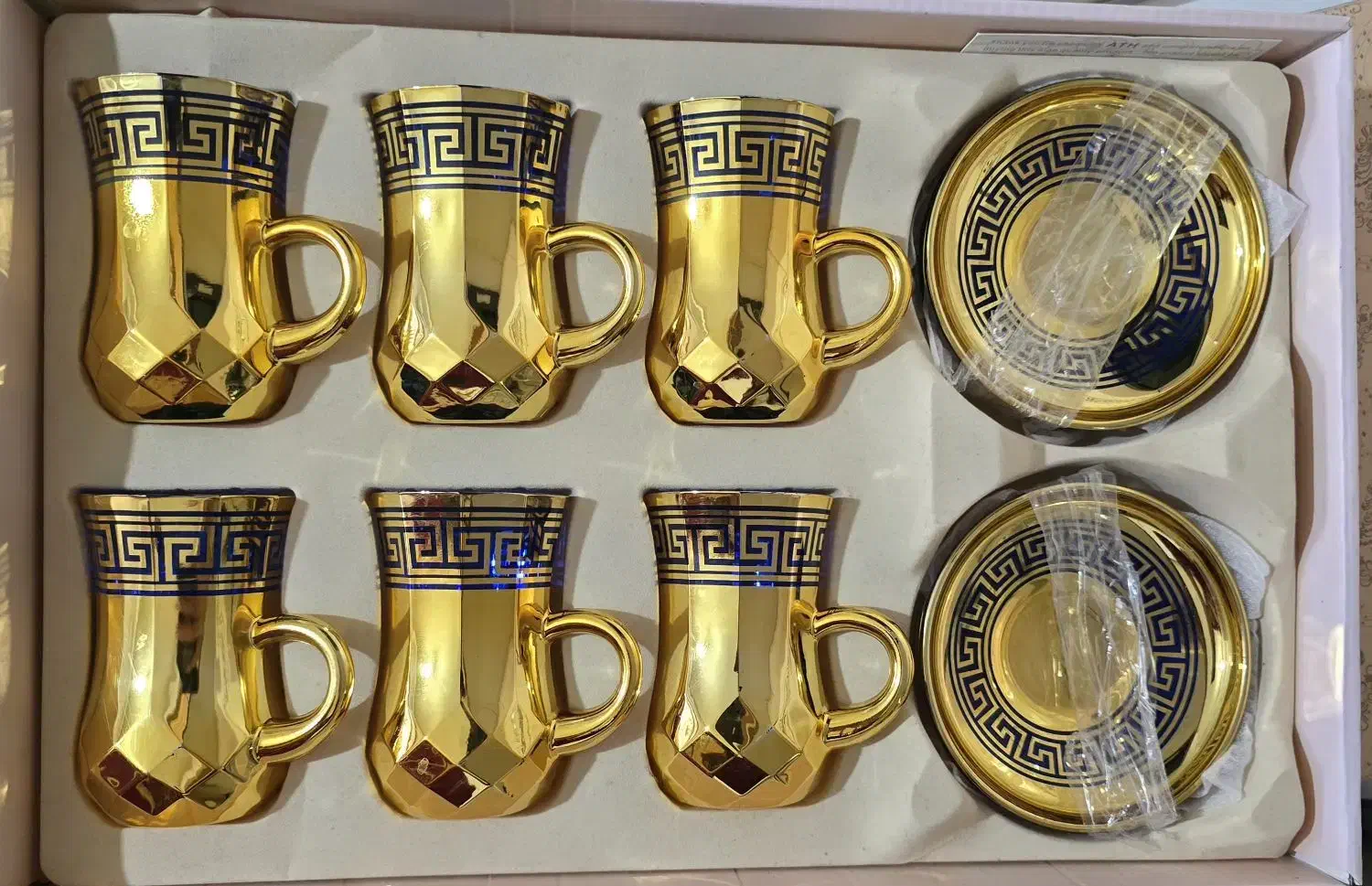 استکان نعلبکی طلایی|ظروف سرو و پذیرایی|کرج, محمود آباد|دیوار