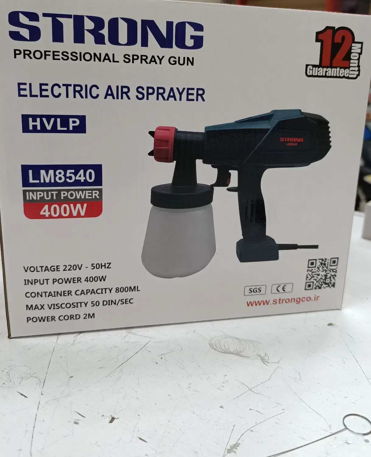 پیستوله برقی ۴۰۰ وات استرانگ پیستوله رنگ|ابزارآلات|شیراز, شهرک رضوان|دیوار