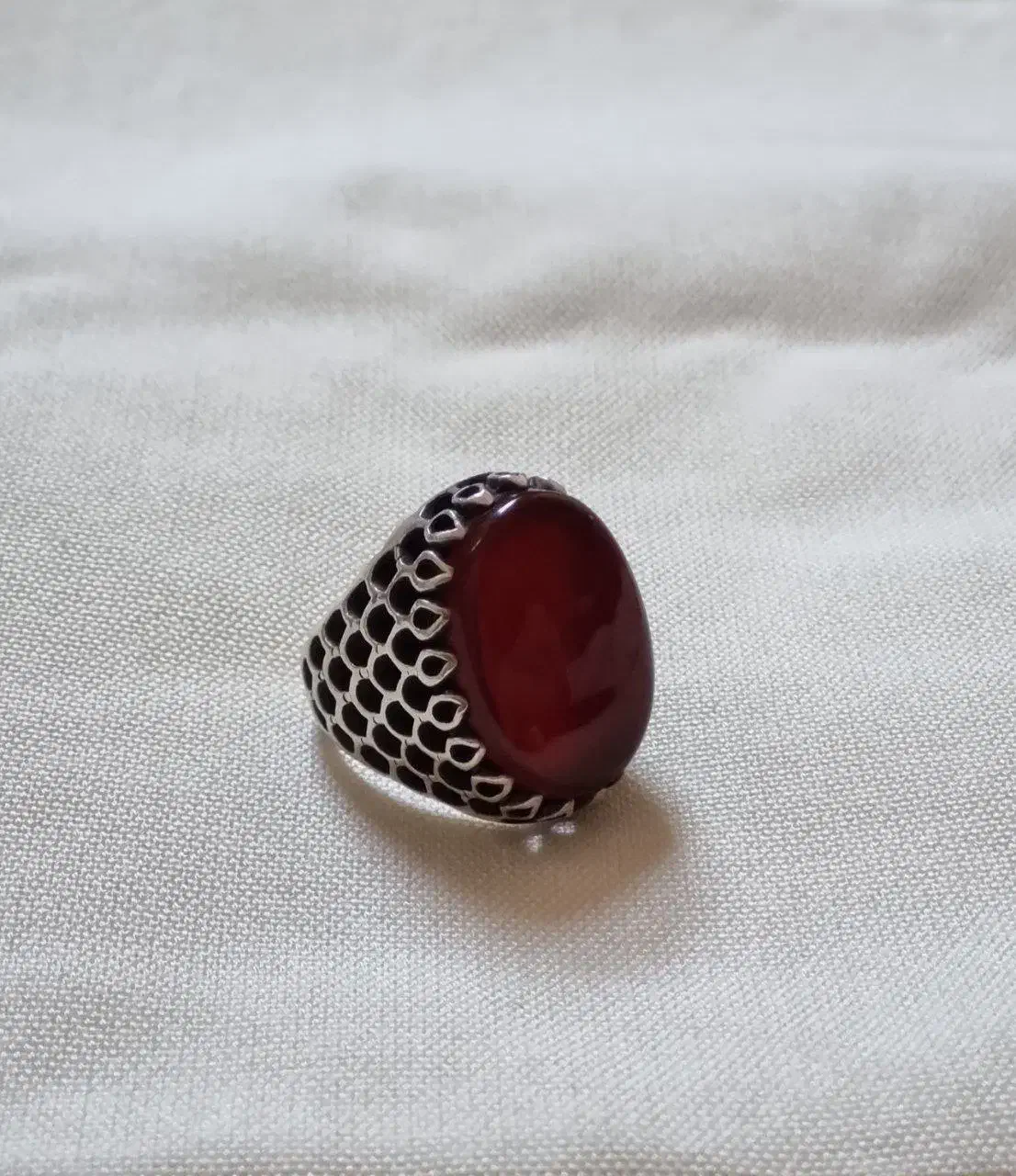 انگشتر عقیق نقره|جواهرات|خمینی‌شهر, |دیوار