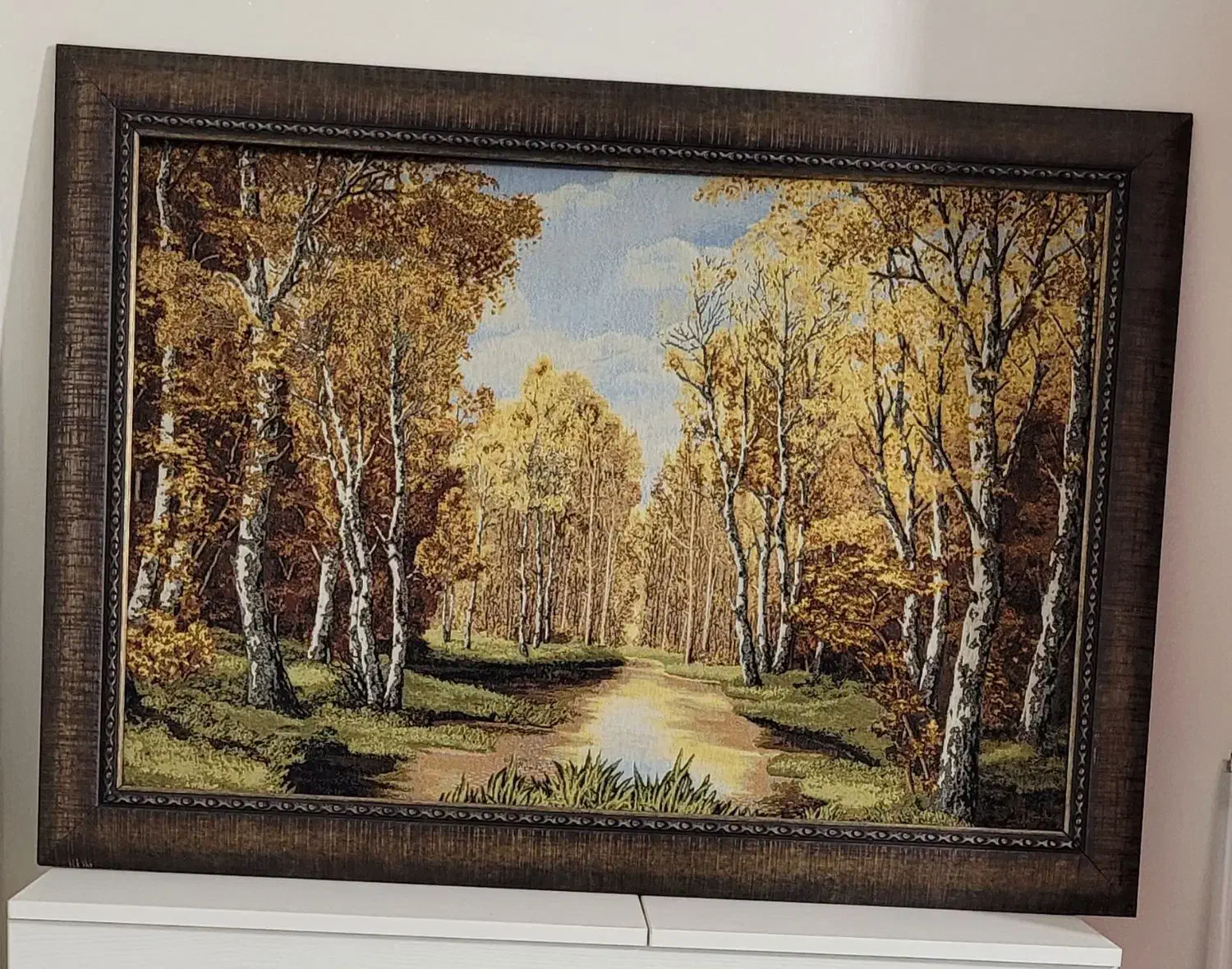 تابلو پاییزه|تابلو فرش|آبیک, |دیوار