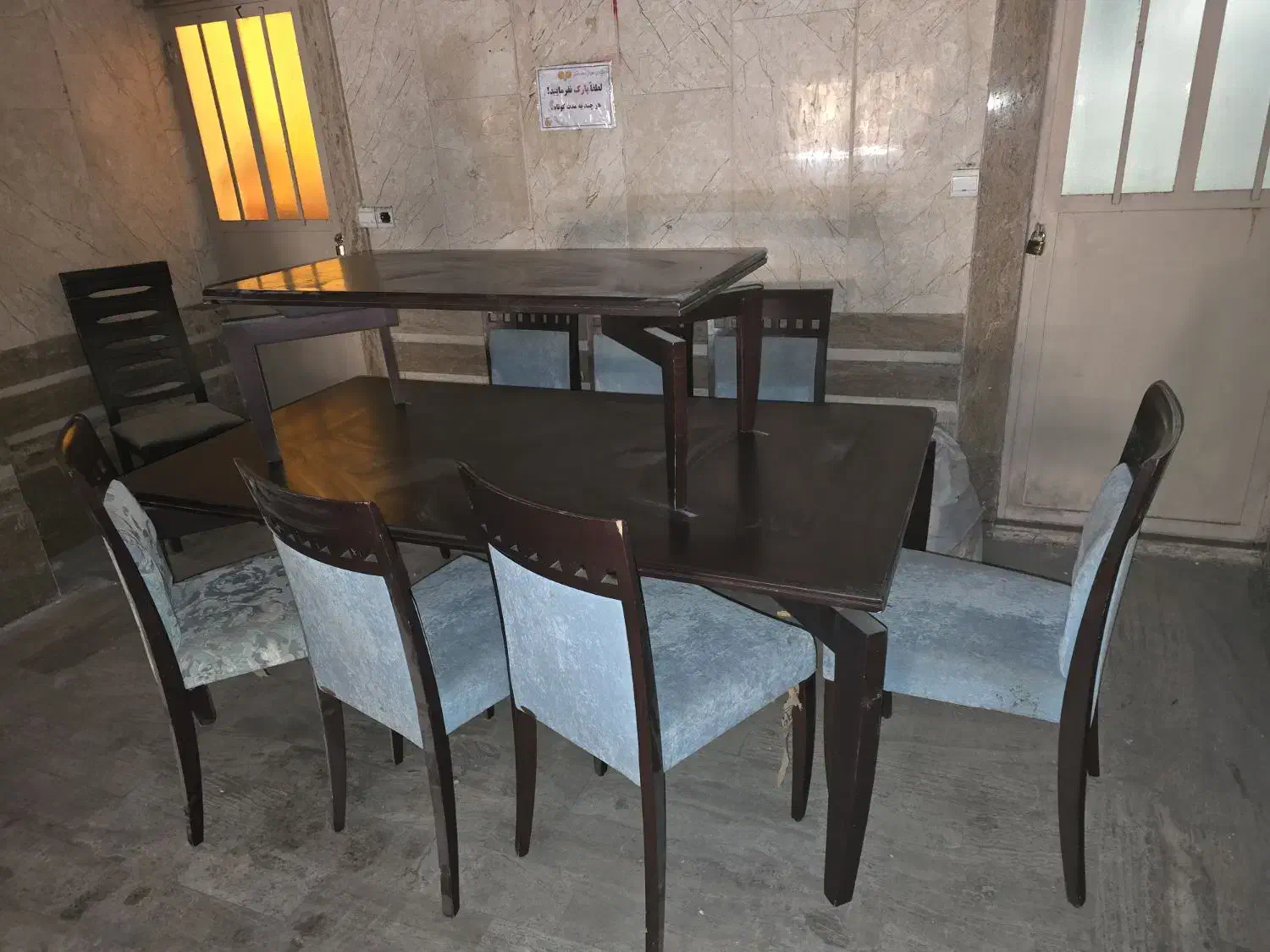 میز هفت نفره با جلو مبلی|میز و صندلی غذاخوری|تهران, باغ فیض|دیوار