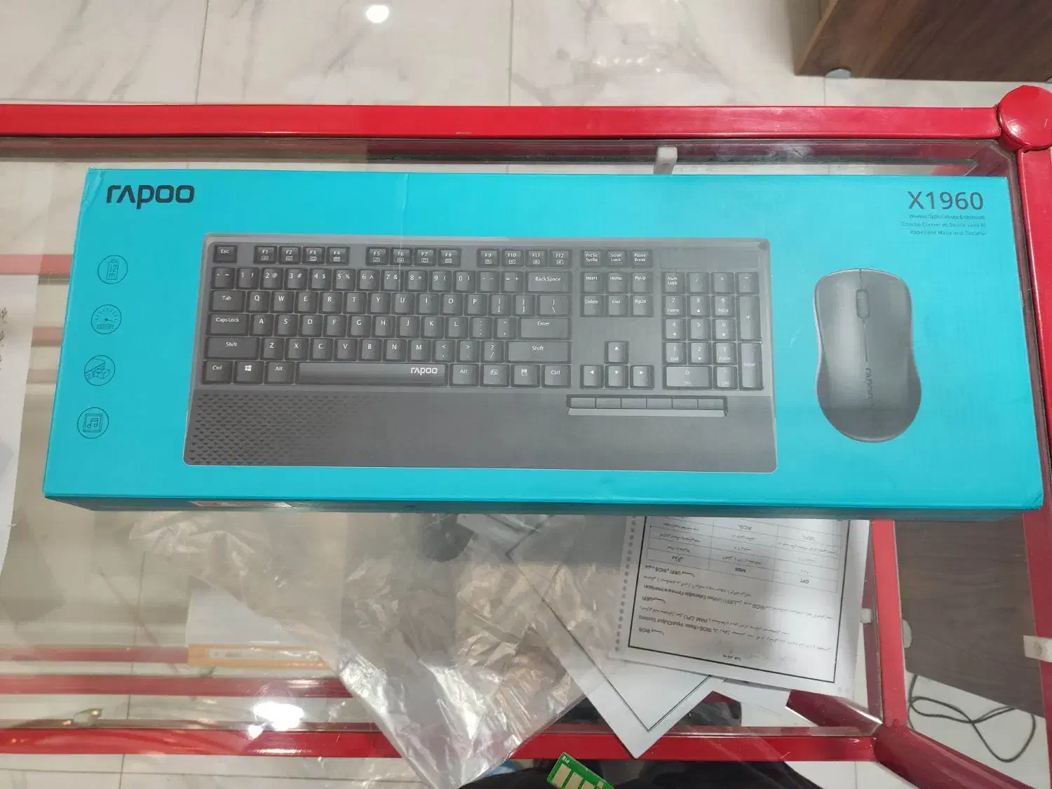 کیبورد بی سیم رپو  X1960|قطعات و لوازم جانبی رایانه|اندیشه, اندیشه فاز ۴|دیوار