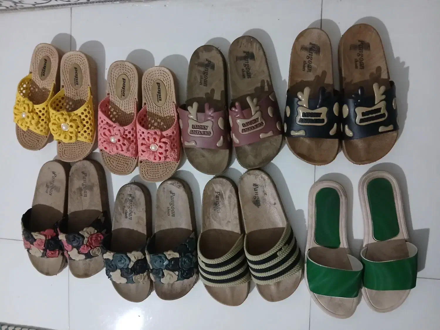 حراج دمپایی فقط فقط ۱۰۰ و۱۲۰|کیف، کفش، کمربند|کنگاور, |دیوار