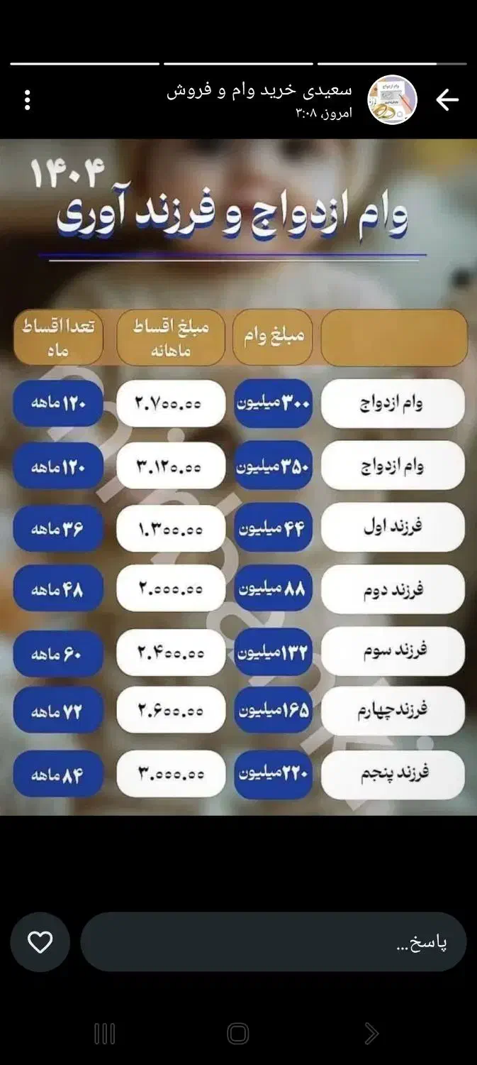 خرید و فروش وام فرزند آوری و ازدوج، آماده بضامن|خدمات مالی، حسابداری، بیمه|شوش, |دیوار