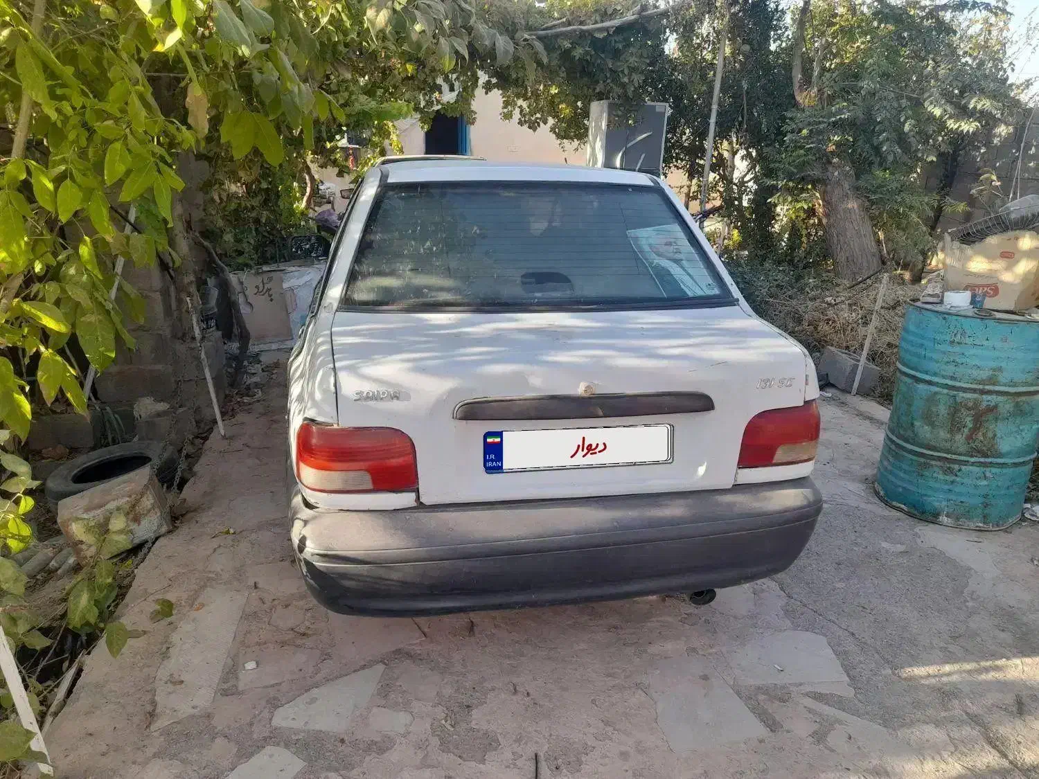 پراید   سفید مدل ۸۹|خودرو سواری و وانت|ماهان, |دیوار