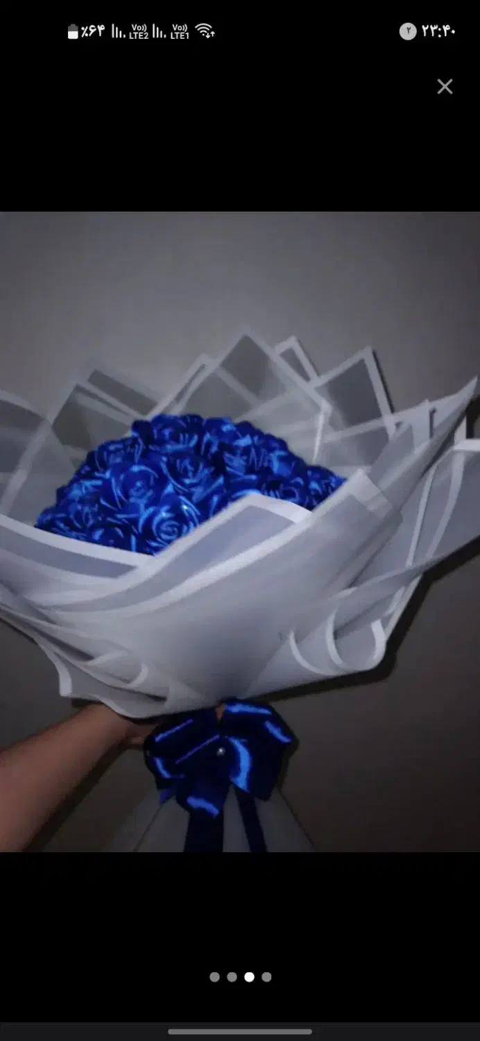 دسته گل رز ربانی|گل مصنوعی|رباط‌کریم, آدران|دیوار