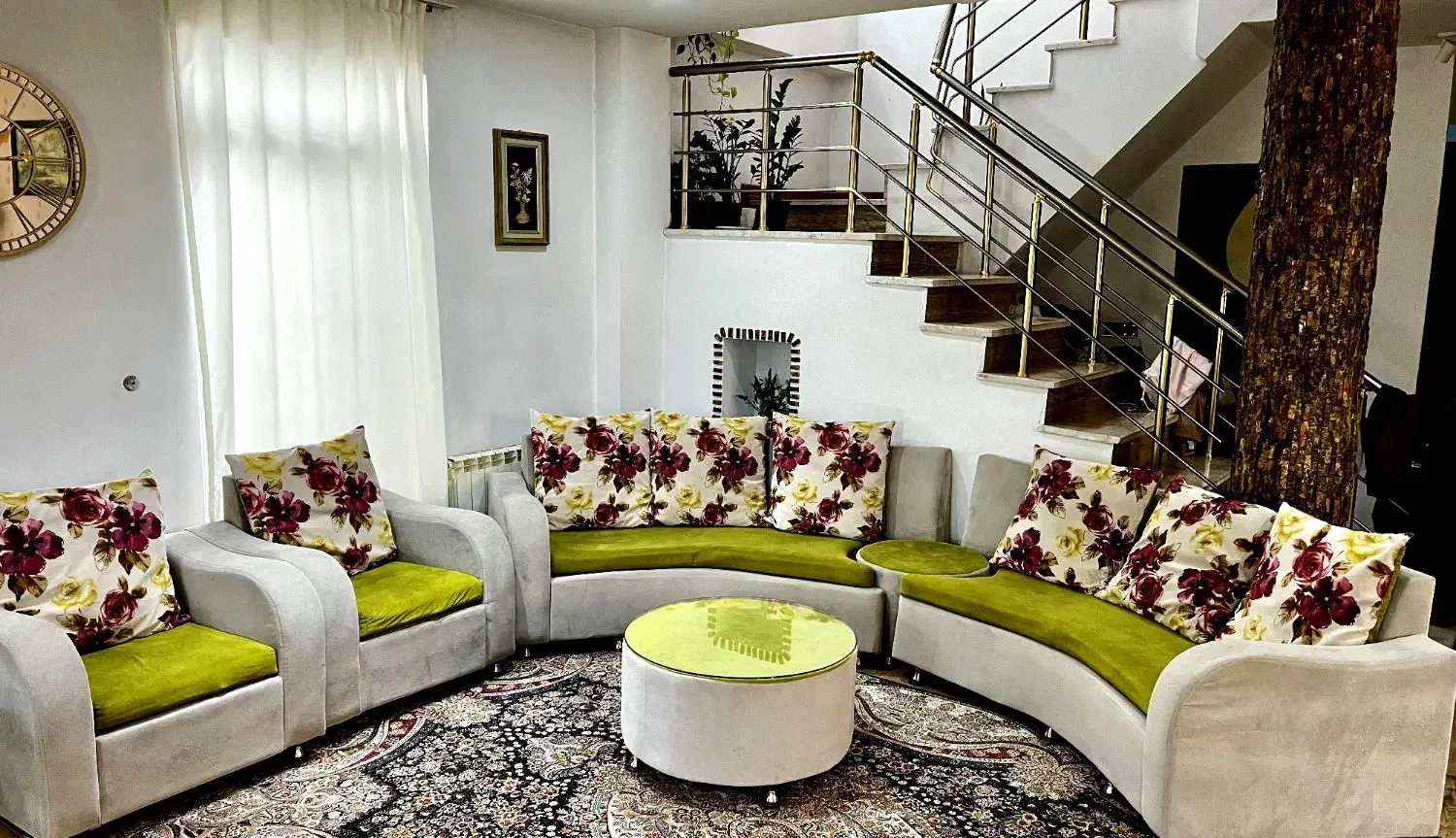 فروش مبل راحتی نیم دایره|مبلمان خانگی و میز عسلی|تنکابن, |دیوار