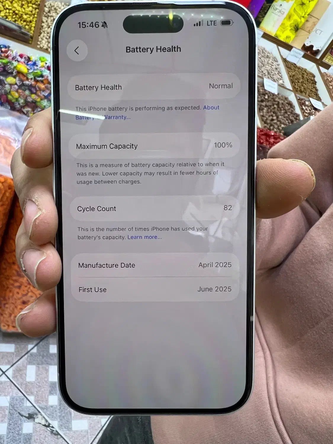 آیفون ۱۶ نرمال ۱۲۸ گیگ درحد|موبایل|قم, حاج خلیل|دیوار