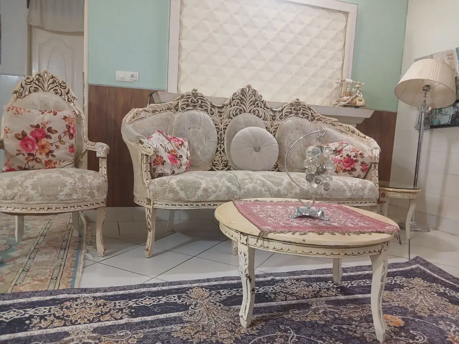 مبل سلطنتی ۸ نفره|مبلمان خانگی و میز عسلی|بجنورد, |دیوار