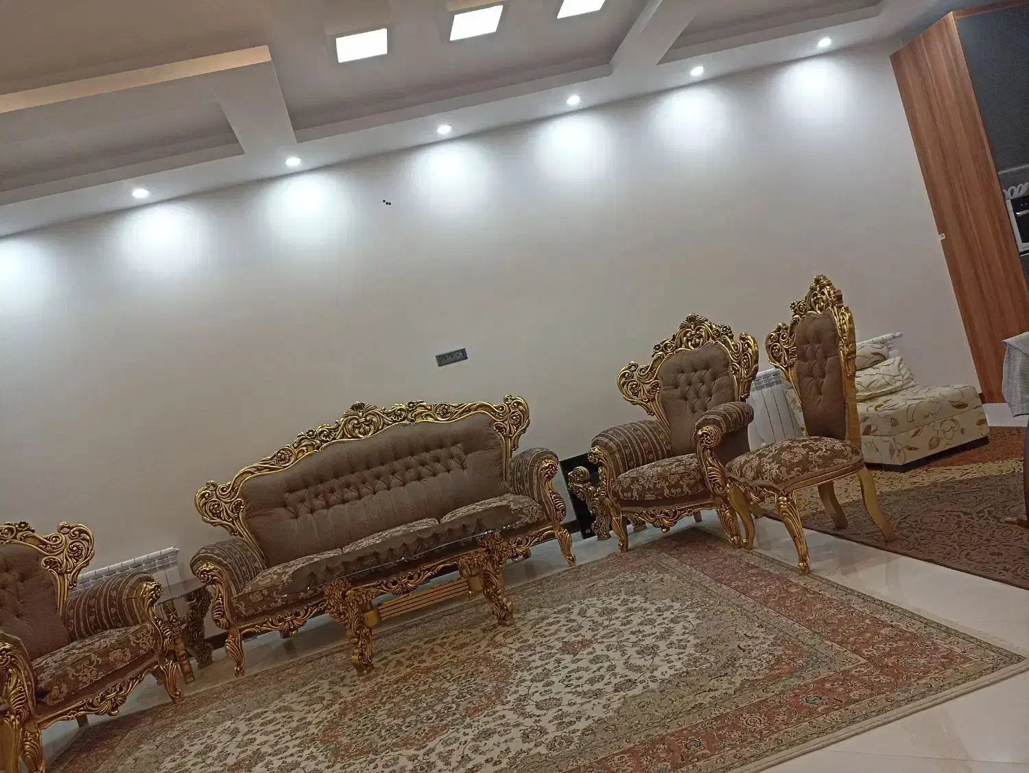 مبل استیل چوب راش 9نفره|مبلمان خانگی و میز عسلی|هشتگرد, تهران دشت|دیوار