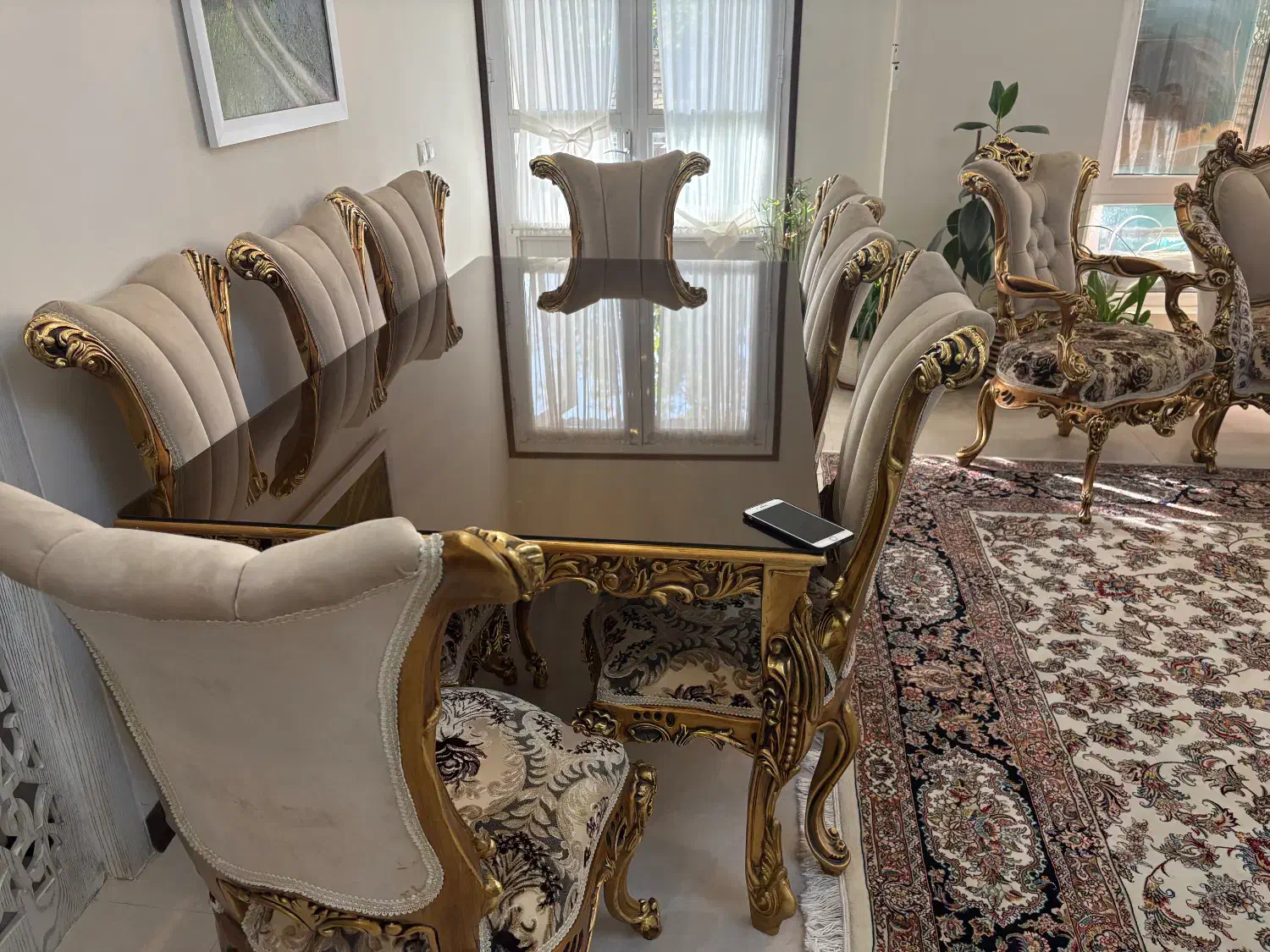 میز ناهار خوری ۸ نفره|میز و صندلی غذاخوری|مشهد, نیروی هوایی|دیوار