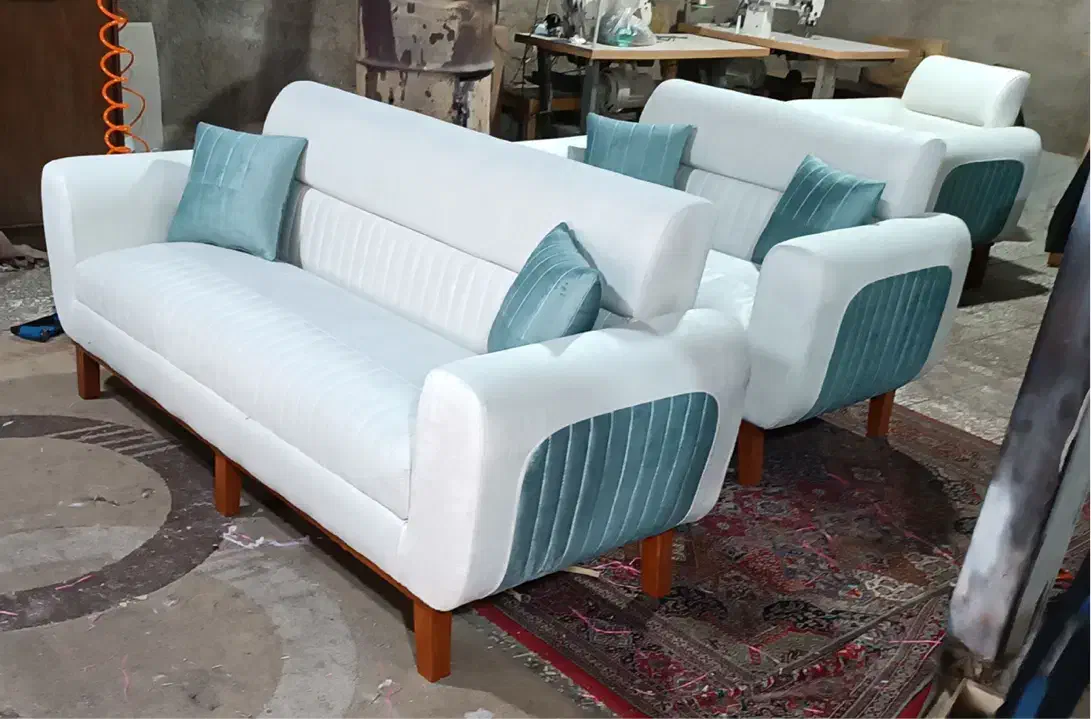 مدل ژینو راحتی ۷نفره|مبلمان خانگی و میز عسلی|رباط‌کریم, رباط‌کریم|دیوار