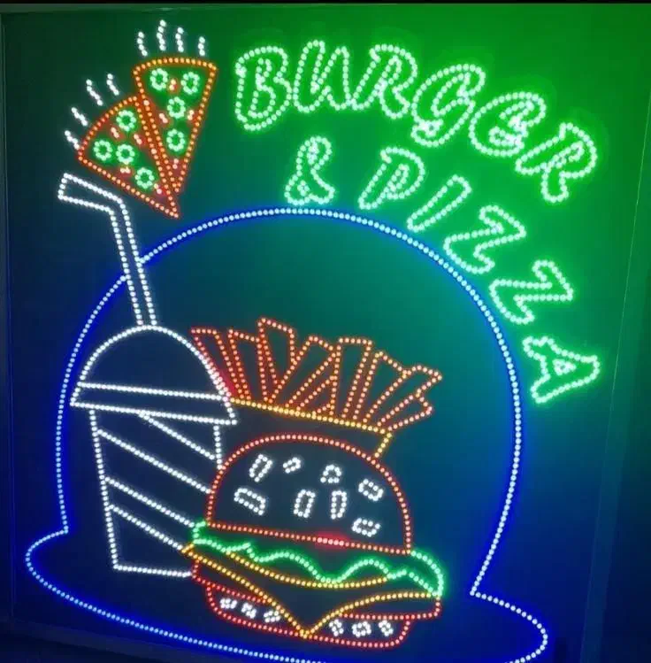 تولیدی تابلو نئون نیون ال ای دی ضمانت و تخفیف ویژه|ریسه و چراغ تزئینی|رشت, آب و برق|دیوار