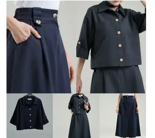 ست شومیز کراپ دامن کتان نو سایز ۴۶میخوره فری سایز|لباس|اندیشه, اندیشه فاز ۴|دیوار