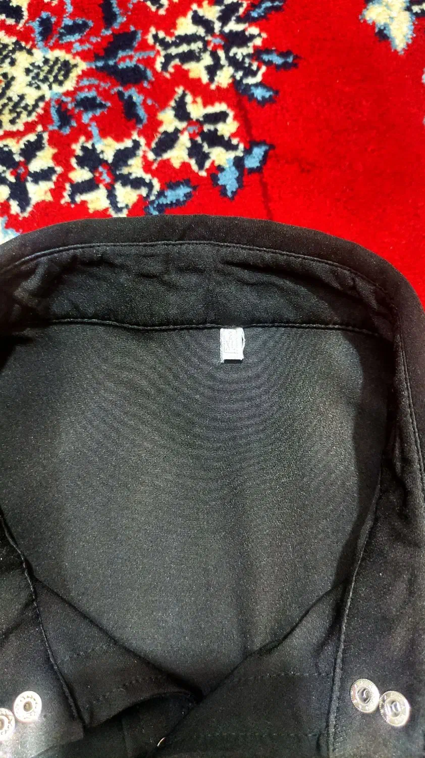 پیراهن مشکی سه دکمه|لباس|حبیب آباد, |دیوار