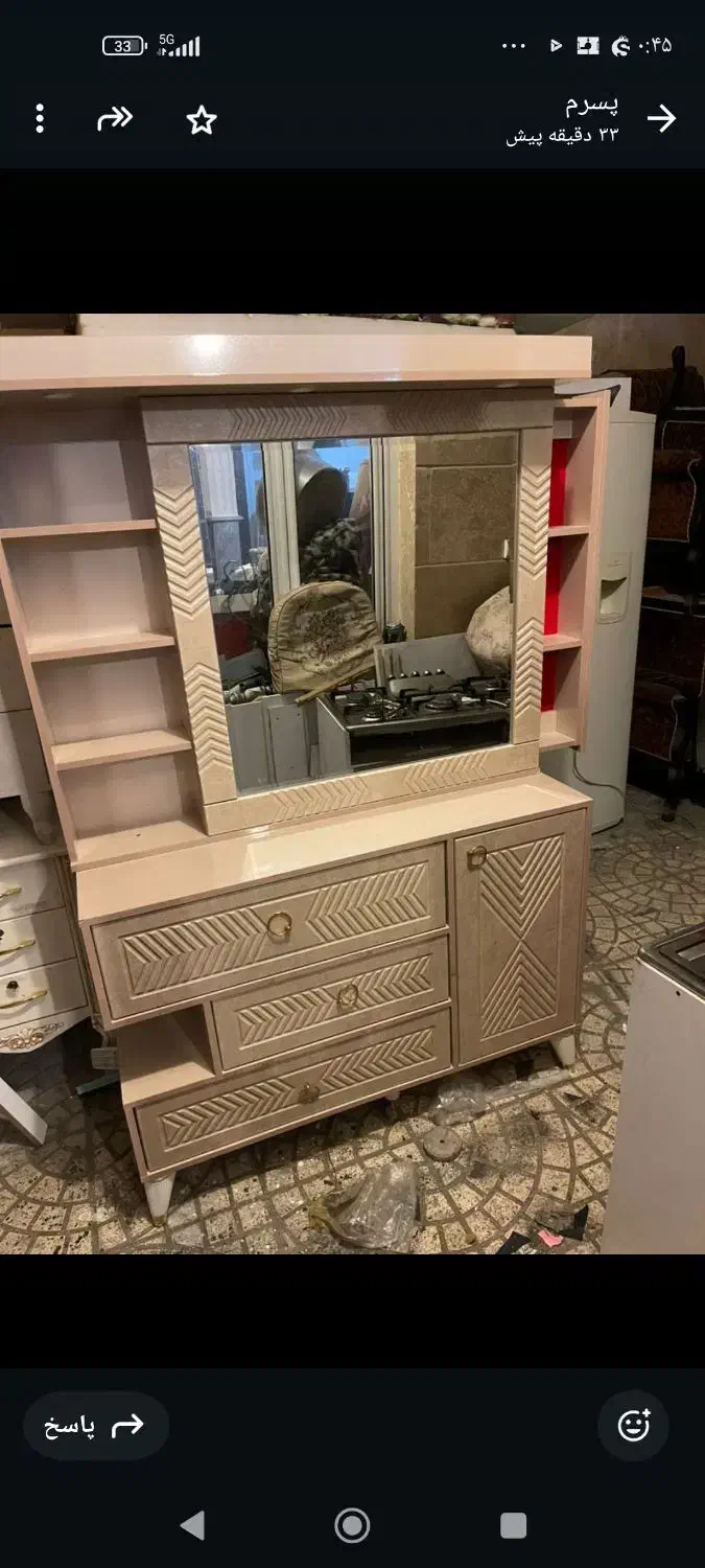 سرویس خواب تمام ام دی اف ترکیه در حد نو سمساری|تخت و سرویس خواب|تبریز, |دیوار