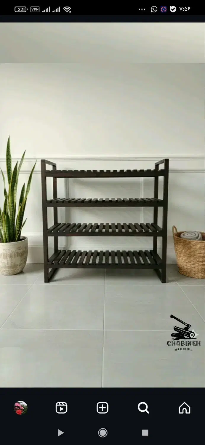 جاکفشی چوبی|کتابخانه، شلف، قفسههای دیواری|جهرم, |دیوار