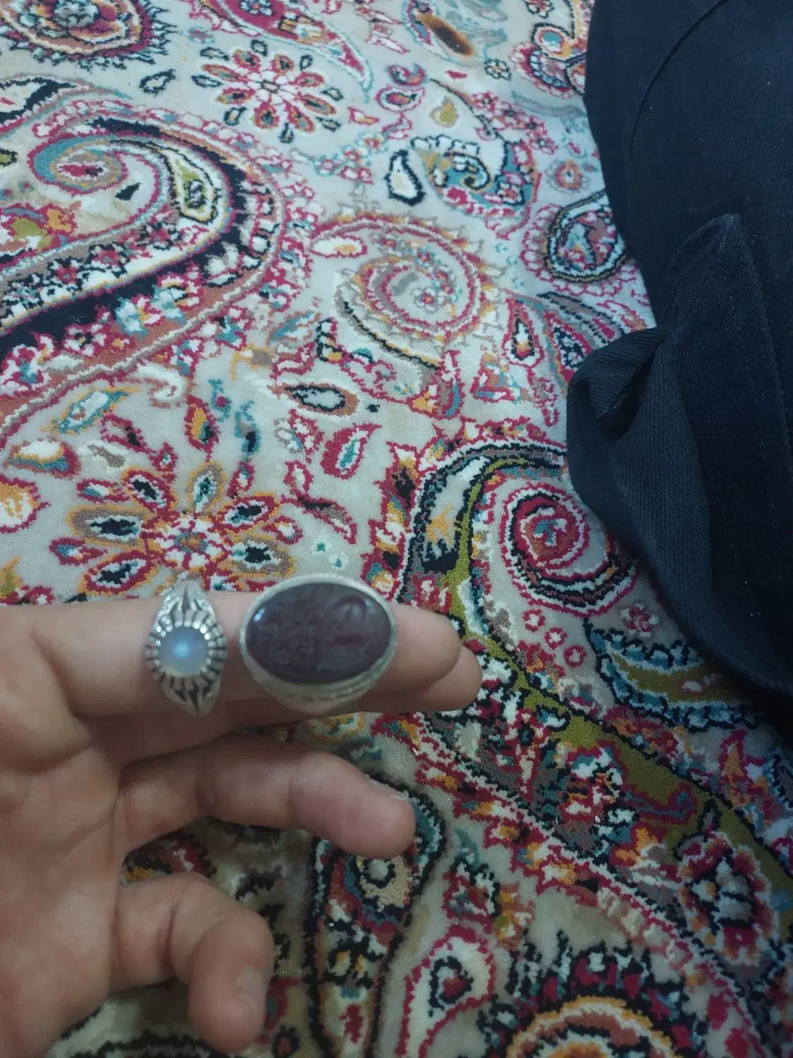 انگشتر نقره پایه جباری|جواهرات|سنندج, |دیوار