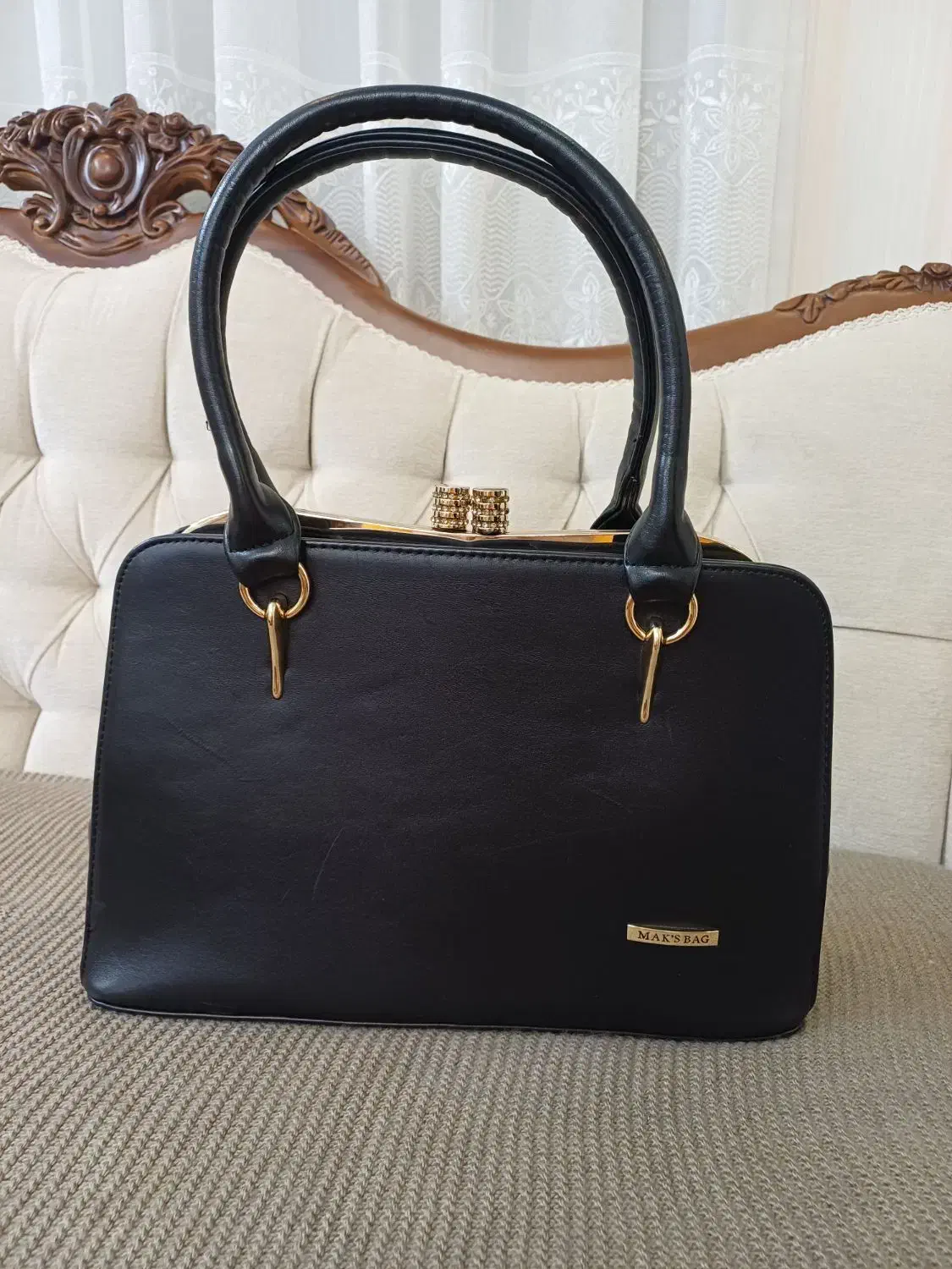 کیف چرم رنگ مشکی زنانه|کیف، کفش، کمربند|ری, دیلمان|دیوار