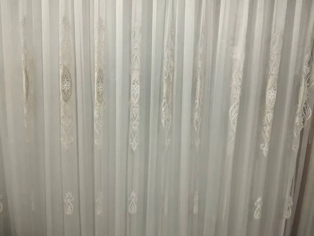 پرده ترک گل مخمل پنل دوزی|پرده، رانر، رومیزی|مشهد, رسالت|دیوار