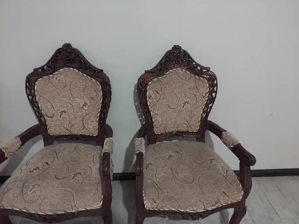 مبل ۹ نفره سلطنتی چوب گردو|مبلمان خانگی و میز عسلی|گرمدره, |دیوار