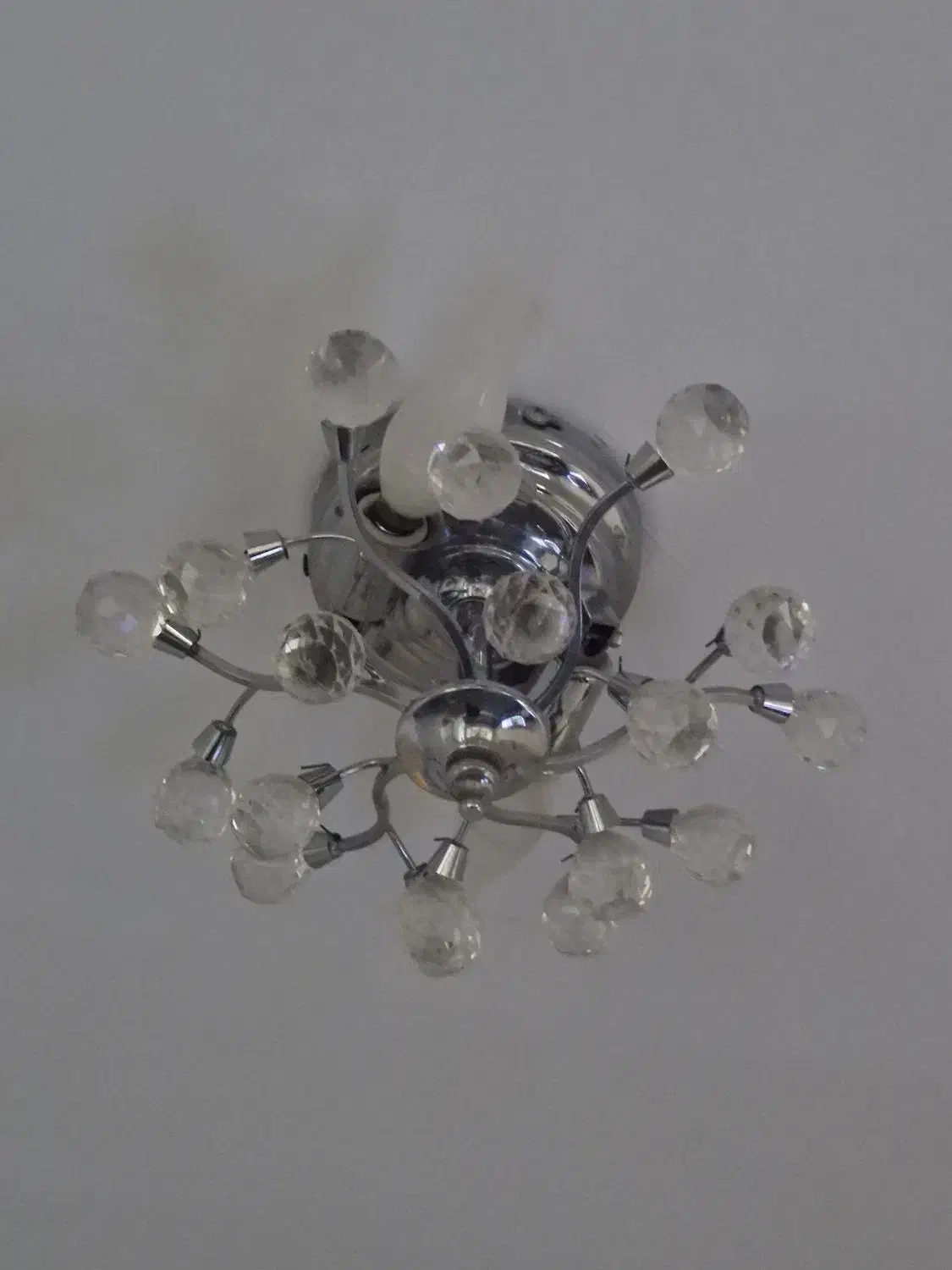 لوستر نقره ای سقفی|لوستر و چراغ آویز|تهران, درکه|دیوار