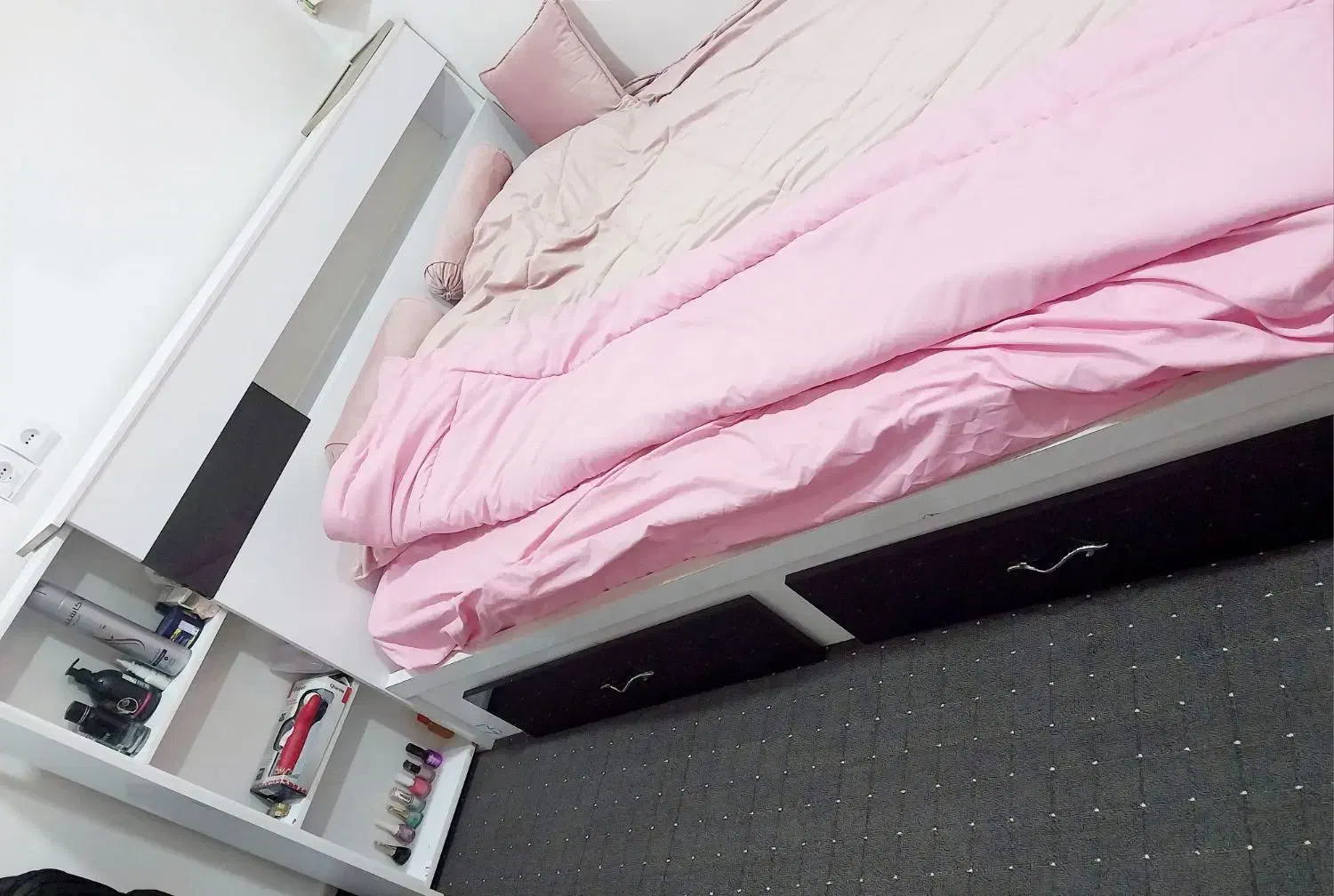 تخت دو نفره با تشک|تخت و سرویس خواب|آبدانان, |دیوار