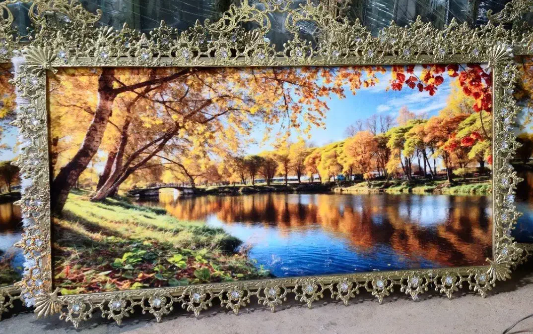 تابلو فرش برنز برنجی شاکر|صنایع دستی و سایر لوازم تزئینی|اردبیل, |دیوار