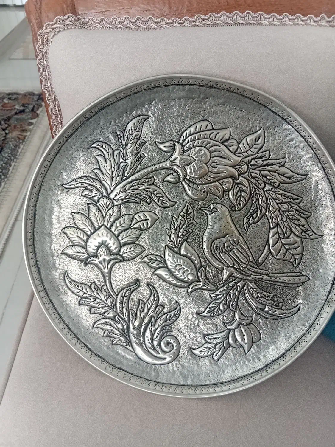 سینی مسی|کلکسیون اشیاء عتیقه|زنجان, |دیوار