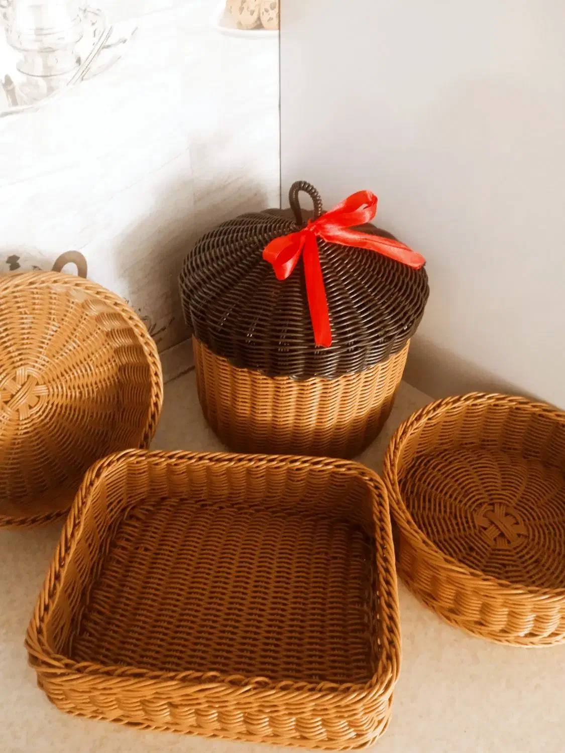 سبد حصیری|صنایع دستی و سایر لوازم تزئینی|تربتحیدریه, مورشک|دیوار