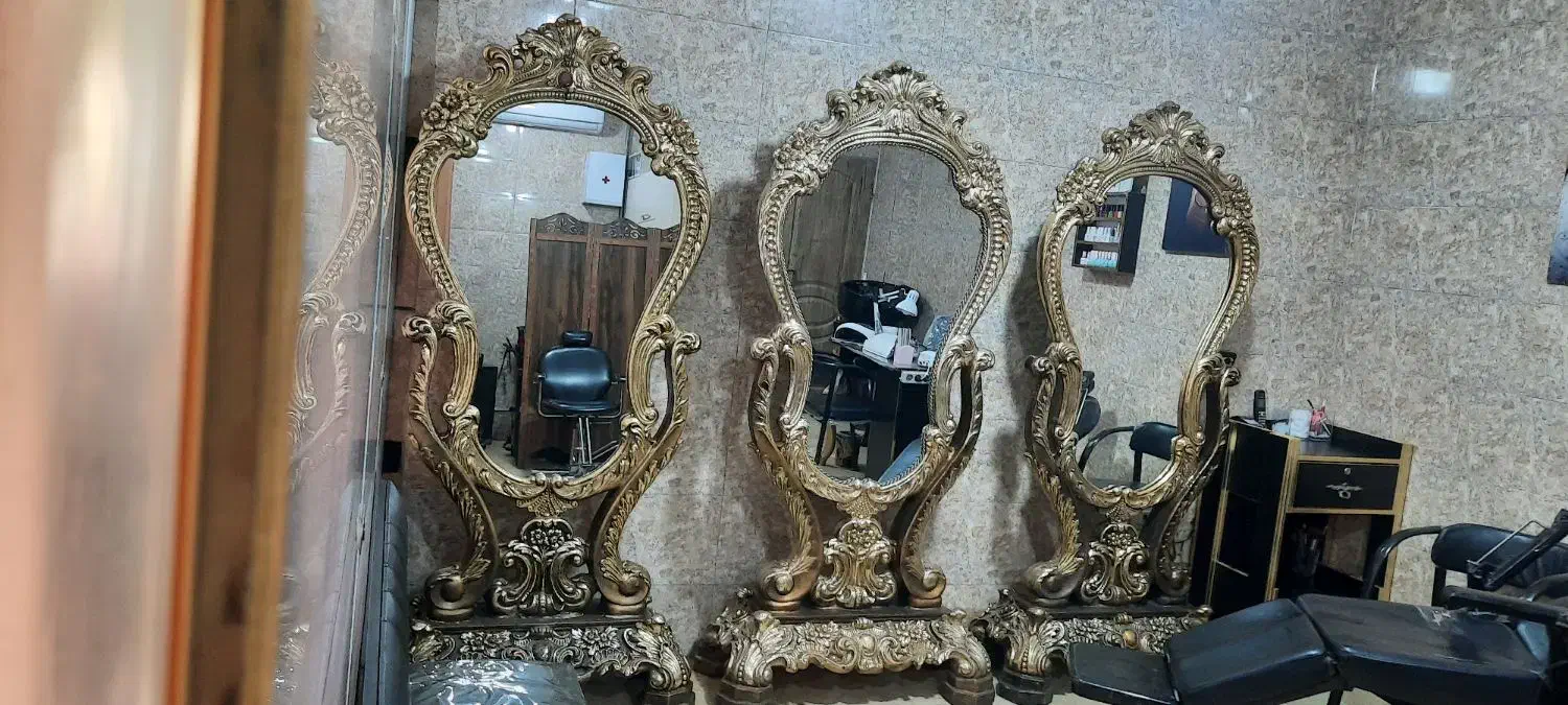۳ عدد آینه سلطنتی طلایی  پلی استر (کاملا سبک)|آینه|تهران, فلاح|دیوار