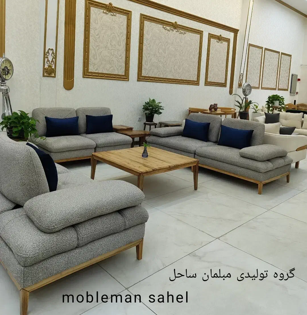 مبل ال الگانس با چیدمان هایه متنوع8نفره شرکتی ویژه|مبلمان خانگی و میز عسلی|آبیک, |دیوار