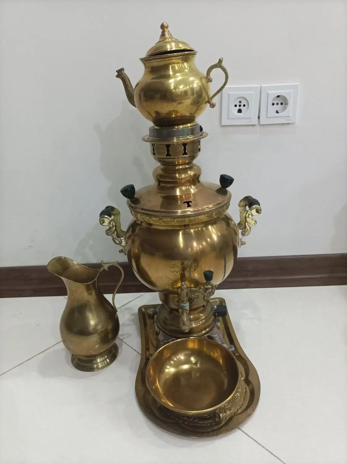 سماور گازی برنجی|سماور، چایساز، قهوهساز|کرج, کیانمهر|دیوار