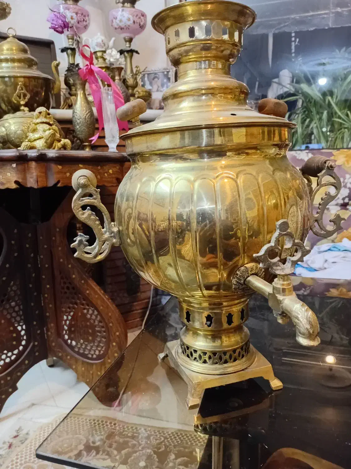 سماور ذغالی ۶لیتری بزرگ ضخیم|کلکسیون و سرگرمی|اصفهان, باغ دریاچه|دیوار