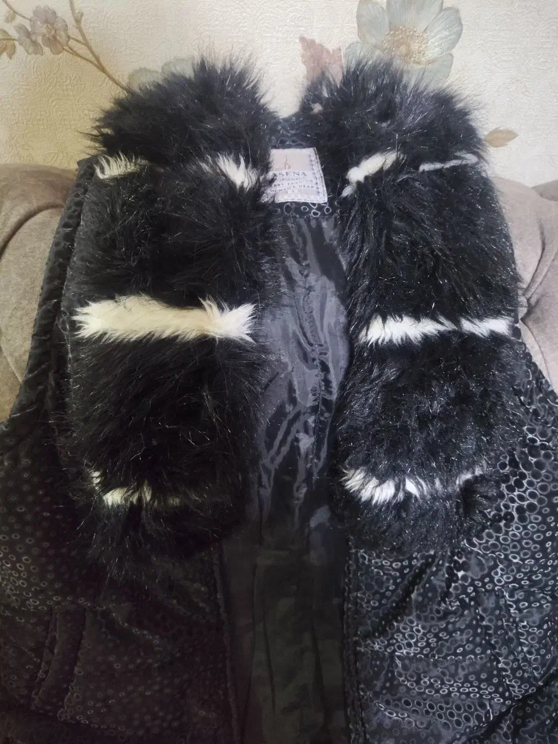 پافریقه خزپالتوخزست هودی شلوار|لباس|محمدشهر, ولدآباد|دیوار